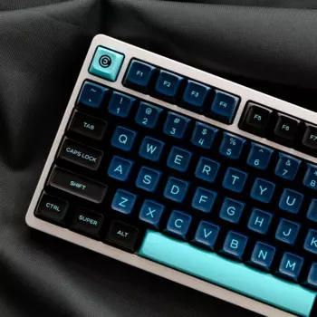 160 клавиш Double Shot PBT Keycaps SA Profile черная клавиатура Bue, колпачки для клавиш Cherry Gateron MX, Механическая игровая клавиатура с переключателями