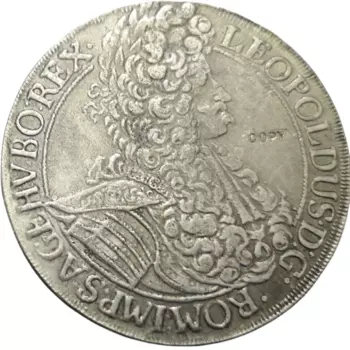 Копия серебрянной монеты Венгрия 1695 год