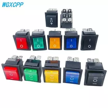 16 А 250 В переменного тока/20 А 125 В переменного тока, переключатель питания KCD4, 2-позиционный/3-позиционный 6-контактный Электрический инвентарь с выключателем света