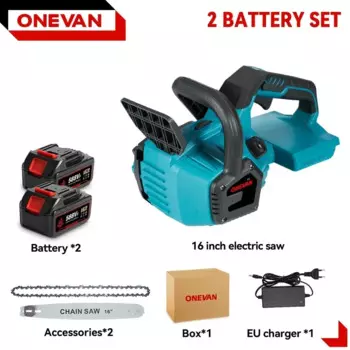 Бесщеточная аккумуляторная электропила ONEVAN 16 дюймов 8000 Вт