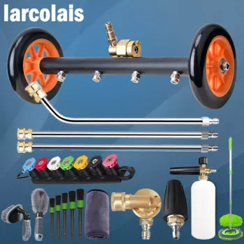 16 "В мойке высокого давления, очиститель поверхностей ходовой части, водяная метла, автомобильное шасси, пол, земляная мойка, 1/4 дюйма, быстрый разъем Karcher Lavor