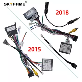 16-контактный автомобильный адаптер жгут проводов SKYFAME, CAN-шина, декодер, Android-кабель питания для Dongfeng Fengshen AX7