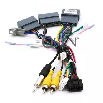 16-контактный автомобильный радиоприемник Canbus, декодер для Honda Crider CIVIC 2022, жгут проводов, кабель питания