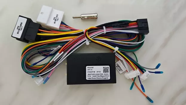 16-контактный автомобильный жгут проводов, адаптер Canbus Box Decoder для Renault Megane 2 2004-2007/Clio 3 2005-2014, кабель питания Android LNF1.10