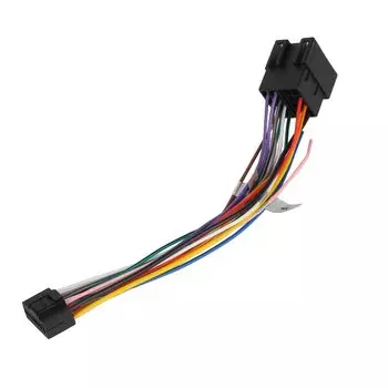 16-контактный кабельный разъем для адаптера ISO папа альпийская стереосистема 2Din автомобильный DVD-плеер автомобильное радио аудио конвертер автомобильные аксессуары
