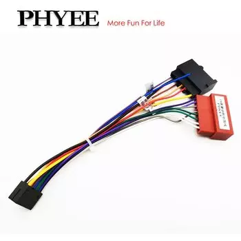 16-контактный на 15-контактный жгут проводов радиосистемы, 16-контактный штекер, автомобильный кабель-адаптер для головного устройства Android для Ford Focus MK1 Mondeo Transit