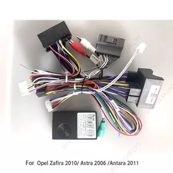 16-контактный разъем кабеля питания радио Android, адаптер жгута проводов, декодер Canbus для Opel Zafira 2010/Astra 2006/ Antara 2011 RZC