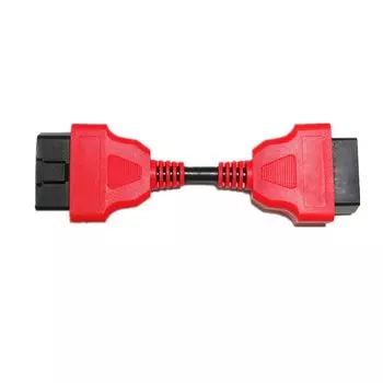 16-контактный удлинитель OBD2, адаптер 13 см/30 см, 16-контактный штекер-гнездо OBDII, желтый Удлинительный кабель, соединитель