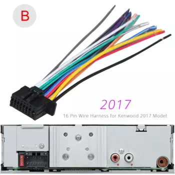 16-контактный универсальный автомобильный стерео-радиопровод Проводной Соединительный Кабель-адаптер для моделей Kenwood DNX DDX KVT KMR KMM KDC 2017