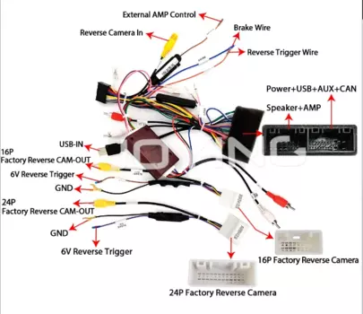 16-контактный жгут проводов CANBUS Box для Hyundai Elantra Santa Fe IX45 KIA Sorento K3 Sportage Cerato с SPDIF AMP