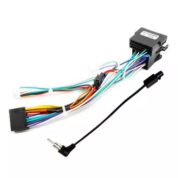 16-контактный жгут проводов ISO 16P, штекерный разъем 2 Din, автомобильный аудиосистема, кабель-адаптер для VW Golf Jetta Leon Passat