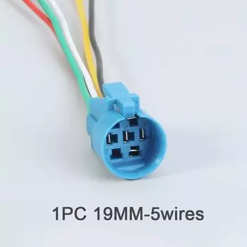16 мм, 19 мм, 22 мм, новый тип розетки для металлической кнопки, проводка, 5 проводов, стабильная лампа, кнопочные клеммы, основание проводов 2,8 мм