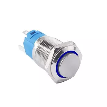 16 мм новый тип водонепроницаемый металлический кнопочный переключатель с Высокой Головкой со светодиодный Ной подсветкой самоблокирующийся/Фотоэлементы 5 в 12 В 24 В 220 В красный желтый