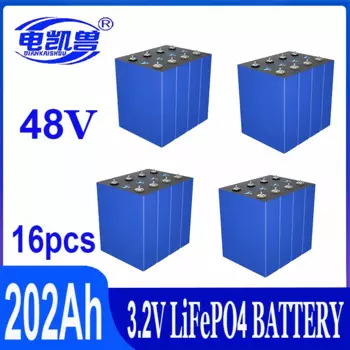 16 шт., литиевая батарея 3,2 В Lifepo4, 4000 циклов
