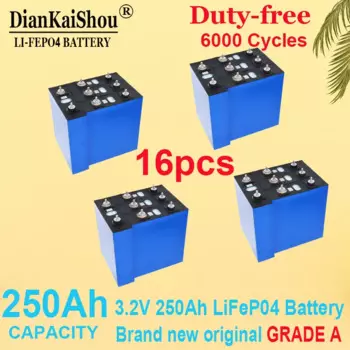 16 шт., литий-железо-фосфатные аккумуляторы 3,2 В Ач