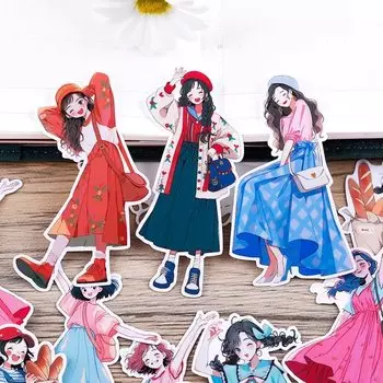 16 шт., наклейки BLINGIRD с мультяшными героями