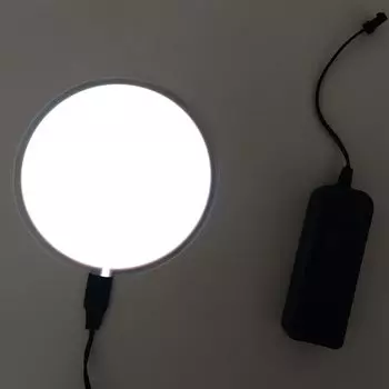 16 см круглый белый EL панель с подсветкой El лист El наклейка на автомобильную пластину