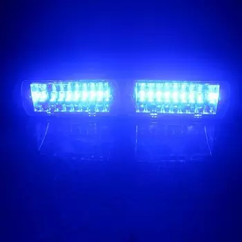 16 светодиодных предупреждающих ламп на лобовое стекло, автомобильный фонарь, полицейский стробоскоп, мигающая аварийная сигнальная лампа на присоске, ламсветильник для сигар, er
