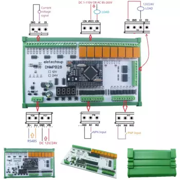 Реле ELETECHSUP 16AI-16DI-16DO 12/24В