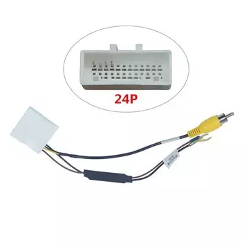 16Pin 24Pin для Kia Hyundai, оригинальный заводской автомобильный видеовыход для камеры, автомобильная камера заднего вида, выходной видеоадаптер, кабель