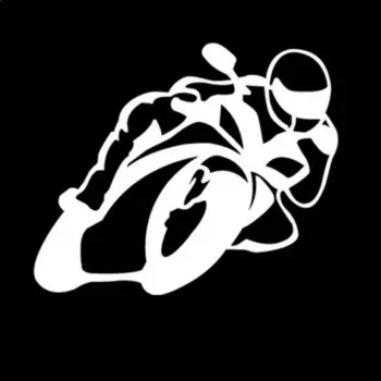 16x13,3 см мотоциклист на борту мотоцикл автомобильная наклейка автомобили мотоциклы внешние аксессуары виниловые наклейки,KK