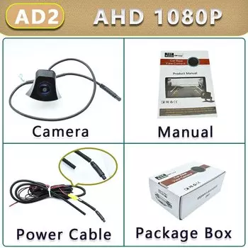 170 ° AHD 1080P Автомобильная камера с логотипом переднего вида для Audi A4 B8 B6 B9A3 8P A6 C7 C6 A1 TT MK2 A8 D3 Q7 4L Q3 8L C5 8J B5 4F A7 B7