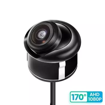 170 ° AHD 1920x1080P CBVS резервная парковочная камера заднего вида с металлическим корпусом ночного видения автомобиля реверсивный объектив «рыбий глаз» широкоугольные камеры