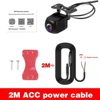 170 ° Широкоугольная Wi-Fi автомобильная камера заднего вида HD видеокамера заднего вида резервная камера заднего вида 4 светодиода камера ночного видения парковочная камера 12 В