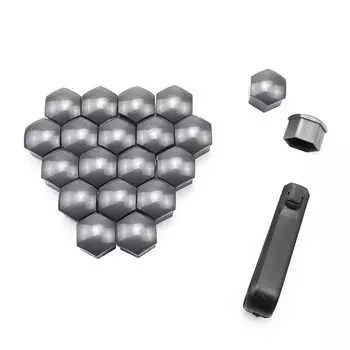 17 мм, серая крышка для болта гайки колеса автомобиля с съемником для Audi A1 A3 A4 A5A7 A8 VW Golf 321601173A 8D0012244A