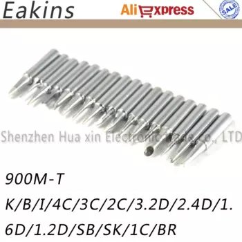 17 шт./лот, серия 900M, бессвинцовые паяльные жала для паяльной станции 8586 936, паяльная станция, утюг Tsui