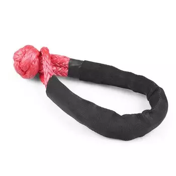 17 тонн, 37400 фунтов, мягкая скоба, крюк для буксирного прицепа для квадроцикла U-образный крюк, лебедка, веревочный узел, полиэтиленовая веревка, спасательная установка, самоспасательная