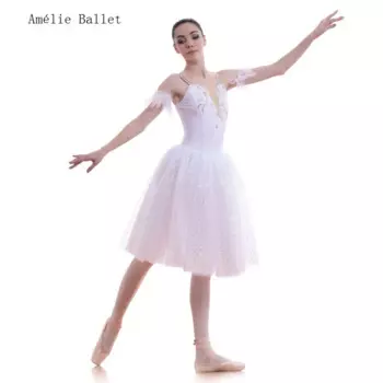 18712 для взрослых девочек, белое балетное танцевальное платье-пачка с лебедем, сценический костюм, романтические пачки, танцевальные костюмы балерины