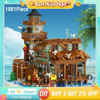 1881 шт., Детский конструктор «Рыбалка»