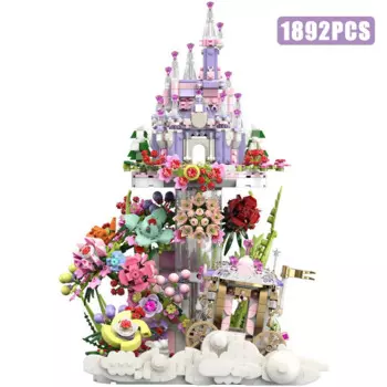 1892 шт., Детский конструктор «Роза»