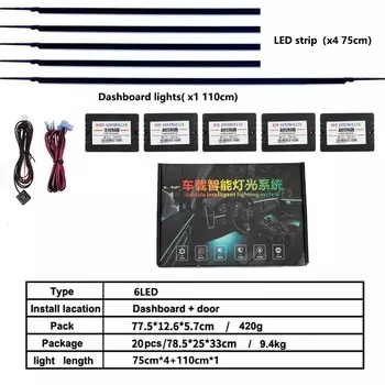 18/22 в 1, автомобильный светильник, внешнее освещение, 64 цвета