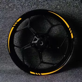 18-дюймовая светоотражающая наклейка на ступицу автомобиля, спортивная полоса, наклейка на обод колеса