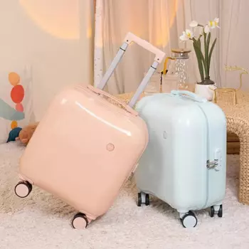18 дюймовый чемодан на колесах, легкий маленький Дорожный чемодан для женщин и мужчин, 20 дюймов, миниатюрный чемодан на колесах, Детский чемодан на колесах