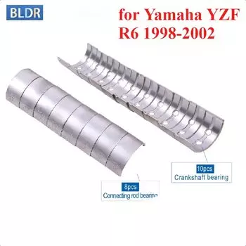18 шт. 5EB-11416-00-00 мотоциклетный шатун, комплект главных подшипников коленчатого вала для Yamaha YZF600 YZF 600 R6 1998-2002 YZF-R6