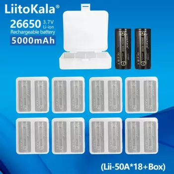 18 шт., оригинальная литиевая аккумуляторная батарея 3,7 в 5000 мАч для фонариков, электрических игрушек