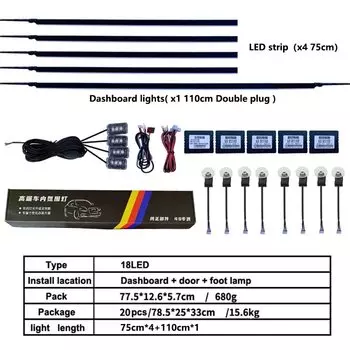 18 в 1, Автомобильный светодиодный светильник