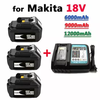 18 в для аккумулятора Makita + зарядное устройство DC1BRC, перезаряжаемая литий-ионная батарея для замены MAKITA BL1880 BL1860 BL1850 BL1830