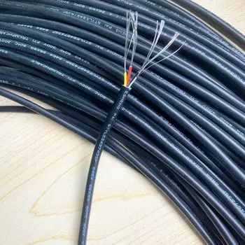 18AWG 20AWG 22AWG 24AWG 26AWG 28 AWG RVV 3-жильный проводник из луженой меди электрический кабель RVV 3-контактный черный провод с мягкой оболочкой