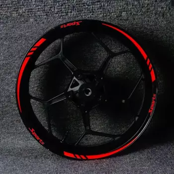 18-дюймовая светоотражающая наклейка на ступицу автомобиля, спортивная полоса, наклейка на обод колеса