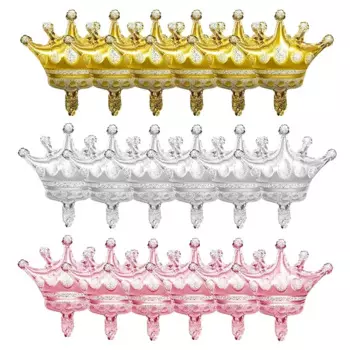 18 шт. мини-короны из фольги Popdropparty для праздника