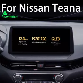 1920*720 QLED Android 13 экран мультимедийный видеоплеер для Nissan Altima Teana Maxima CarPlay Автомагнитола GPS Авторадио 128 ГБ
