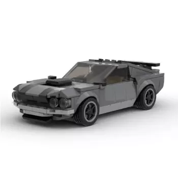 1969s 302 модель автомобиля, городского автомобиля, скоростной Чемпион MOC, строительные блоки, кирпичи, головоломки, игрушки, подарок, демонстрация, строительство, Рождество