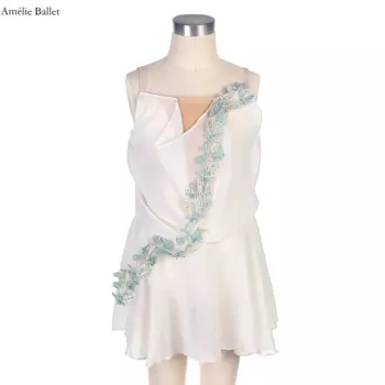 19870 лиф из спандекса цвета слоновой кости, танцевальные костюмы, балетный костюм для девочек, сценический танцевальный костюм, балетная пачка, танцевальные костюмы Купидона