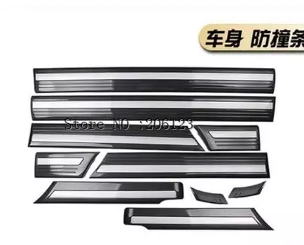 1998-защитные полосы для переднего и заднего корпуса автомобиля Toyota Land Cruiser LC100, силиконовая полоса для бампера против царапин