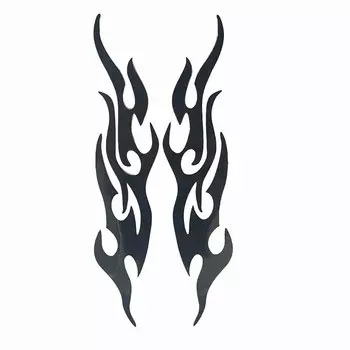 19/29 см Прохладный огонь пламя светоотражающий автомобиль Стайлинг виниловая наклейка Стикеры зеркало заднего вида бампер царапинам Стикеры