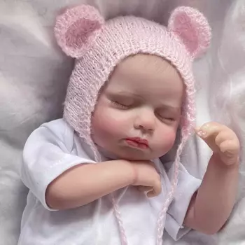 19-дюймовая кукла Loulou Bebe для сна, размер новорожденного, кукла Reborn, ручная роспись, 3D-кожа, несколько слоев, видимые вены